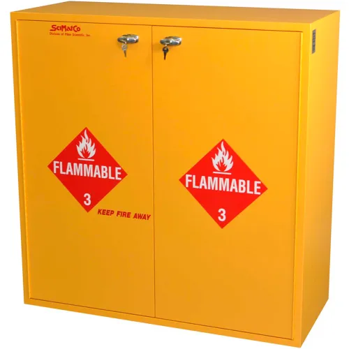 54 Gallon, Flammable Cabinet, Self-Closing, Plywood, 43"W x 18"D x 44-5/8"H - Image 2