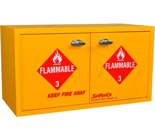 8 Gallon, Mini Stak-a-Cab Flammable Cabinet, Self-Closing, Plywood, 31"W x 14-1/2"D x 17"H