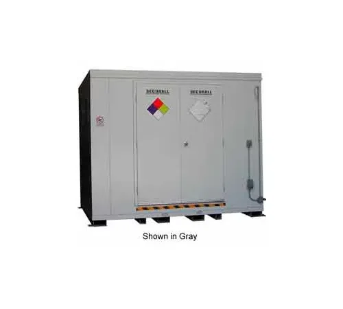 Securall® 16 Drum Agri-Chemical Storage Locker - Dim: 10'W x 8'D x 8'3"H
