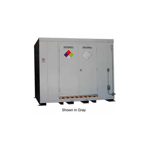 Securall® 16 Drum Agri-Chemical Storage Locker - Dim: 10'W x 8'D x 8'3"H
