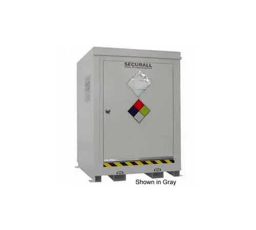 Securall® 4 Drum Agri-Chemical Storage Locker - Dim: 5'W x 5'D x 6'11"H