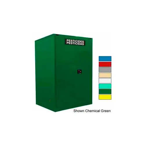 Securall® 120-Gallon Manual Close, Pesticide Cabinet Gray