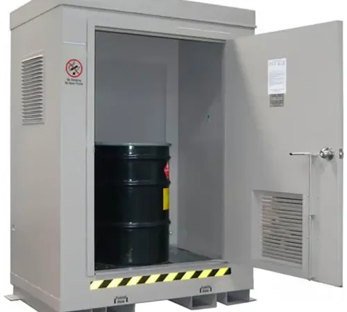 Securall® 2 Drum 2HR Fire-Rated Hazmat Storage Locker, 5'W x 3'6"D x 6'11"H