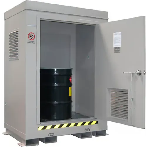 Securall® 2 Drum 2HR Fire-Rated Hazmat Locker w/ Explosion Relief Panels, 5'W x 3'6"D x 6'11"H