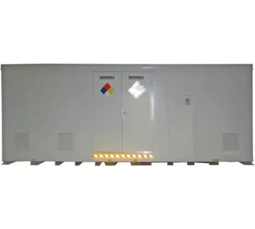 Securall® 38 Drum 2HR Fire-Rated Hazmat Storage Building, 22'W x 8'D x 8'3"H
