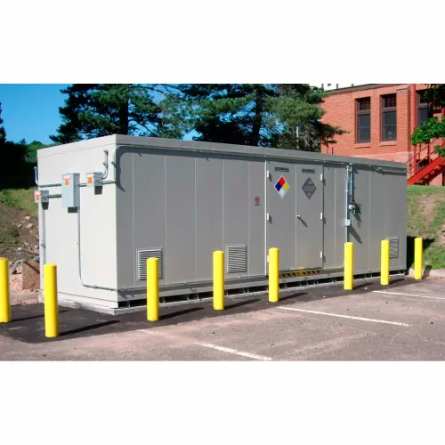 Securall® 48 Drum Hazmat Storage Building - Dim: 26'W x 8'D x 8'3"H