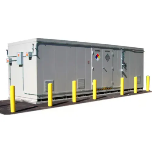 Securall® 48 Drum 4HR Fire-Rated Hazmat Building w/ Explosion Relief Panels, 26'W x 8'D x 8'3"H