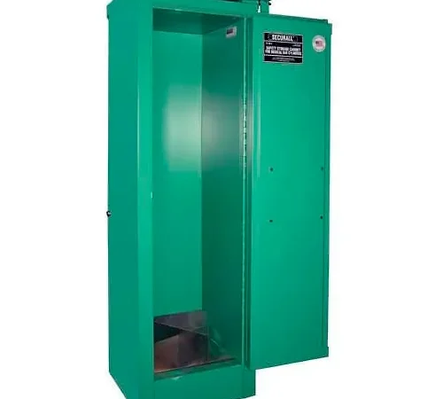 Securall® 4, D & E Cylinder, Vertical Medical Fire Lined Gas Cabinet, 14"W x 13-5/8"D x 46"H