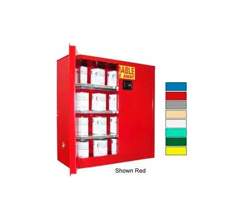 Securall® 40-Gallon Manual Close, Paint/Ink Cabinet Yellow