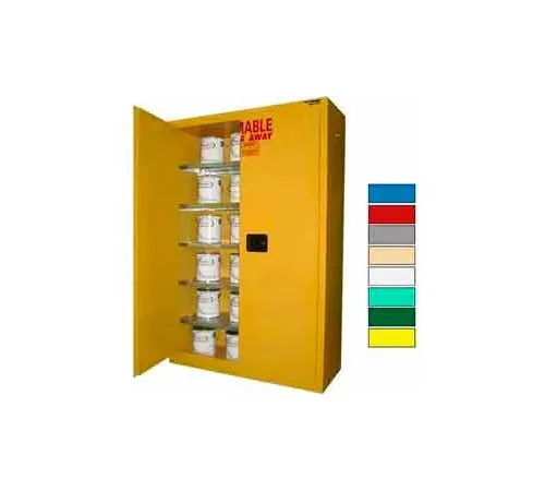 Securall® 60-Gallon, Self-Close,Paint/Ink Cabinet Yellow
