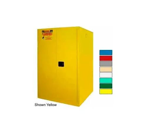 Securall® Drum Cabinet 75 Gal. Capacity Vertical Manual Close Hazmat Flammable W/ Drum Rollers