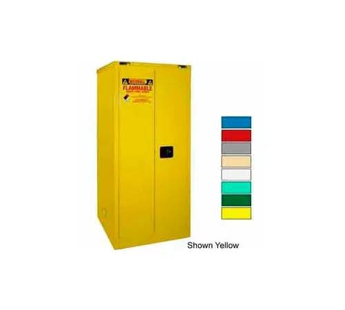 Securall® Hazardous Waste Drum Cabinet w/ Rollers, 120 Gal. Cap., 56"W x 31"D x 67"H, White