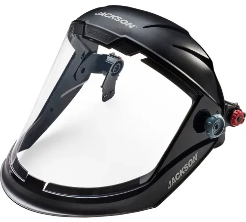 Jackson Safety®  Maxview Premium Hard Hat Faceshield, Chin Guard, Clear PC, AF Coating