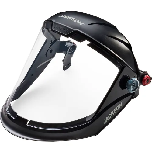 Jackson Safety® Maxview Premium Hard Hat Faceshield, Chin Guard, Clear PC, AF Coating