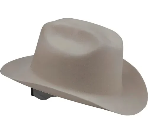 Jackson Safety® Western Outlaw Cowboy Style Hard Hat, 4-Pt. Ratchet Suspension, Gray