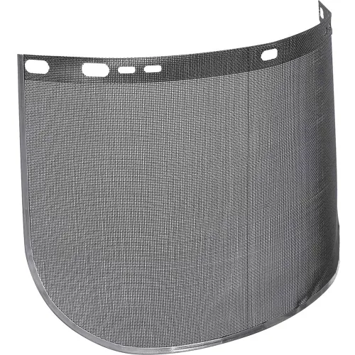 Jackson Safety® F60 Face Shield Window, Wire Mesh, 9"L x 15-1/2"W, 0.016" Thick, Black
