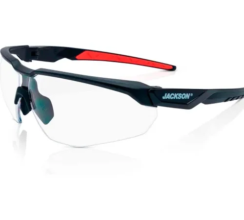 Jackson Safety® H Series HyperGuard Safety Glasses, Clear Lens, Black Frame