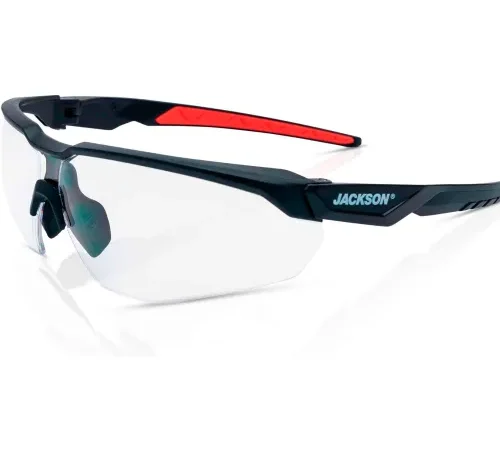 Jackson Safety® H Series HyperGuard Safety Glasses, Clear Anti-Fog Lens, Black Frame - Pkg Qty 12