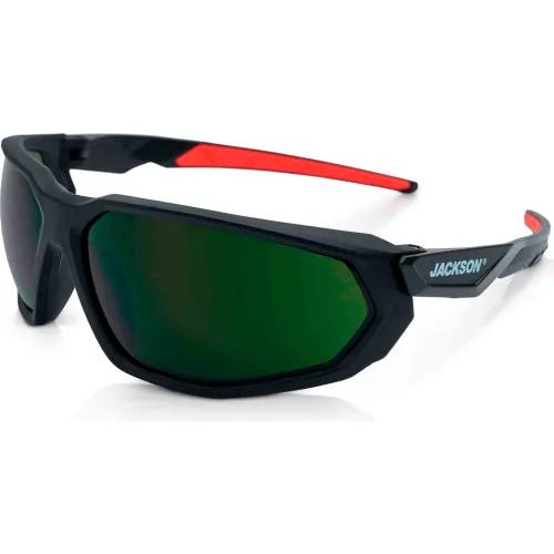 Jackson Safety® F Series HyperGuard Safety Glasses, Shade 5 IR Anti-Fog Lens, Black Frame