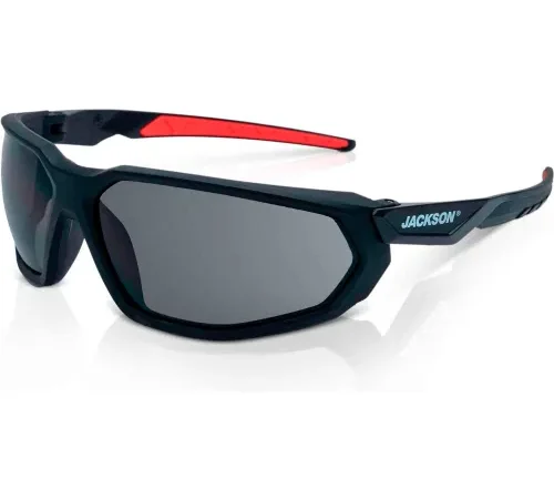 Jackson Safety® F Series HyperGuard Safety Glasses, Smoke Anti-Fog Lens, Black Frame