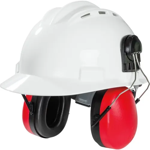 Sellstrom® HPS428 Premium Hard Hat Mounted Ear Muff, NRR 28 dB, Red/Black