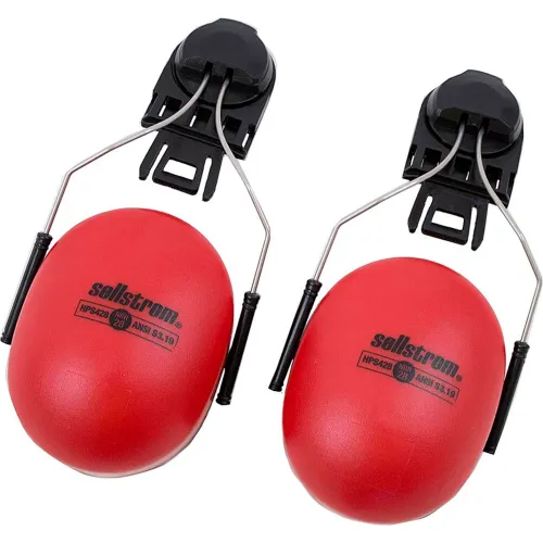 Sellstrom® HPS428 Premium Hard Hat Mounted Ear Muff, NRR 28 dB, Red/Black - Image 2