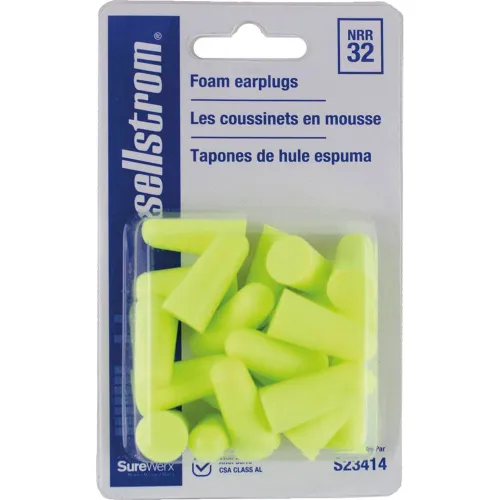 Sellstrom® Premium Disposable Earplugs, Uncorded, NRR 32 dB