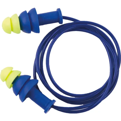 Sellstrom® Reusable Ear Plugs, Corded, Tapered, NRR 27 dB, 100 Pairs/Box