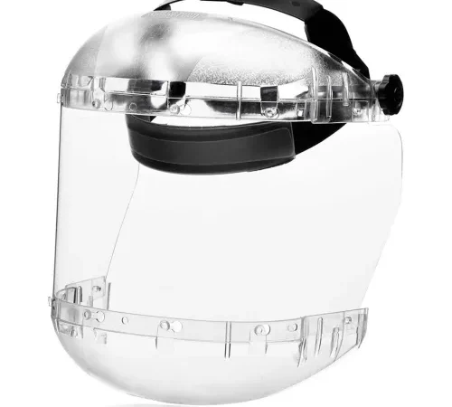 Sellstrom® S38410 380 Series Max Light Ratcheting Faceshield, Dual Crown, Clear, Polycarbonate