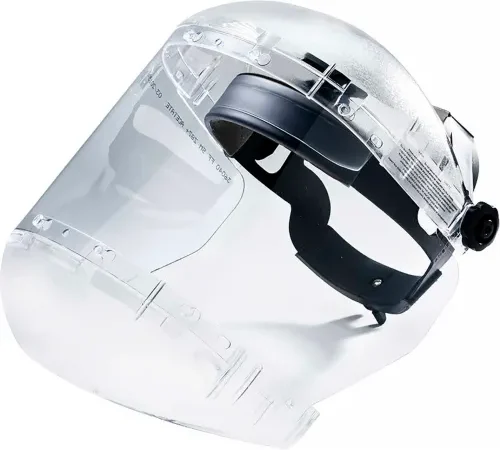 Sellstrom® S38440 380 Series Max Light Ratcheting Faceshield, Dual Crown, Clear, Anti-Fog