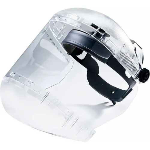 Sellstrom® S38440 380 Series Max Light Ratcheting Faceshield, Dual Crown, Clear, Anti-Fog