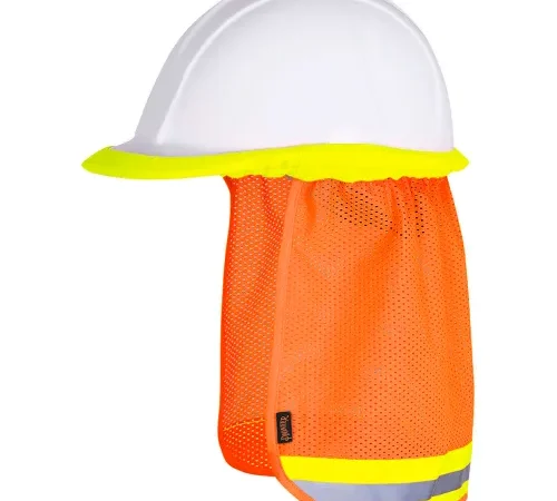 Pioneer® 292U Mesh Cooling Hard Hat Sunshade, One Size, Hi-Vis Orange