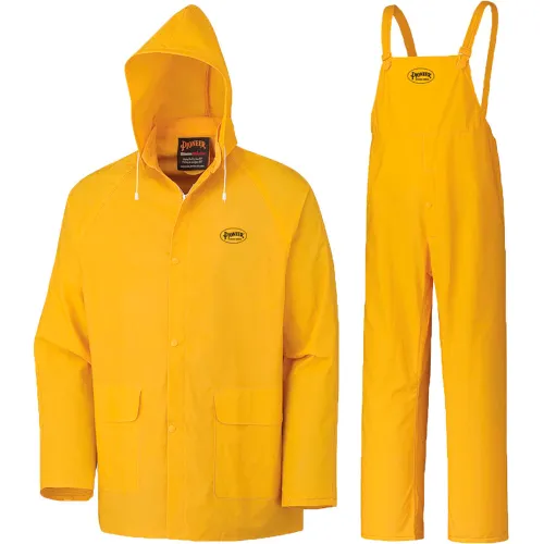 Pioneer® 3-Piece Repel Rain Suit, L, Yellow