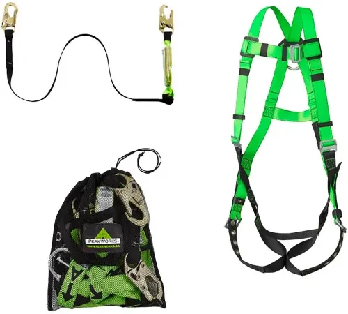 PeakWorks® FK-005 Contractor Kit, Harness, 6' Lanyard & Storage Bag