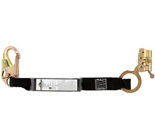 PeakWorks® ADP Rope Grab with Panic Grab, Large Eye, Strand Rope, 5/8" Rope Dia., Black