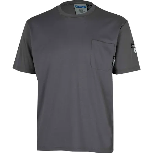 Oberon™ Men's Lightweight Short Sleeve Flame Resistant Safety Shirt, 4XL, Gray