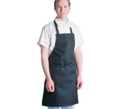 Chef Revival 601MAJ-BK - Majesty Bib Apron, 30" x 34", Waterproof, Black