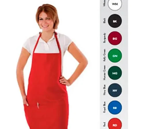 Chef Revival 612BAFH-NV - Bib Apron, 28" x 27", Three Pockets, Adjustable Neckband, Navy Blue