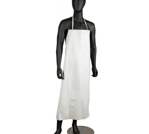 San Jamar 614DVA-WH20, Vinyl Apron, White, 45"L x 36"W