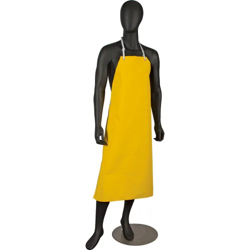 Neo-Flex™ 615NBA-Y, Bib Apron, No Pockets, Fire Retardant, Yellow, 29" x 43"