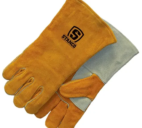 Stanco™ Select Split Cowhide Welding Glove, L, Gold