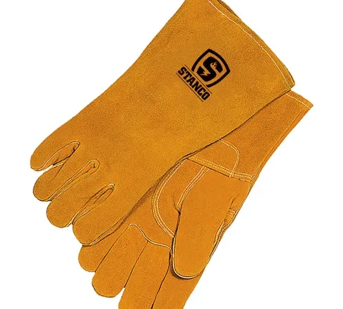 Stanco™ Select Split Cowhide Welding Glove, XL, Deluxe Gold