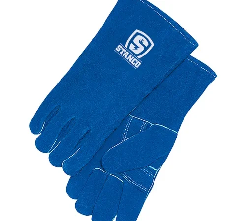 Stanco™ Split Cowhide Welding Glove, L, Royal Blue