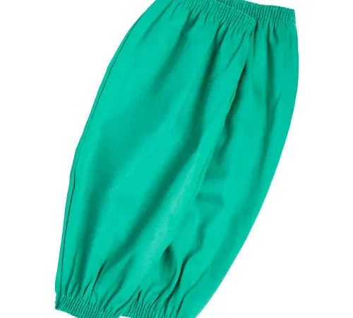 Stanco Flame Resistant Cotton Sleeves, Elastic on Both Ends, 18"L, Green