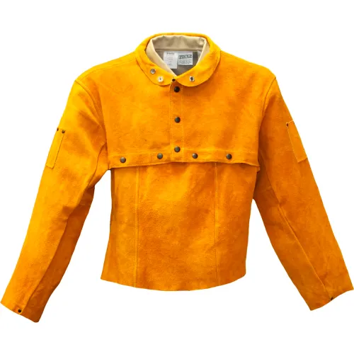 Stanco™ Leather Cape Sleeve with Collar, 14"L, 2XL, Gold