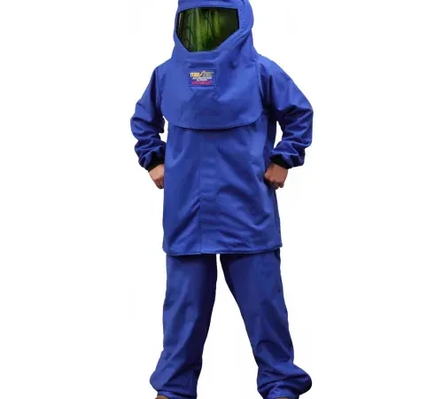 Stanco Standard HRC 4 Arc Clothing Kit (35" coat, bib overalls, hood, hard hat, bag), TTK40-XL