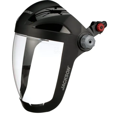 Jackson Safety Universal Adapter Face Shield with Clear Tint, Anti-Fog Coating - QUAD500 Series - Image 2