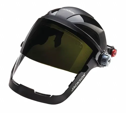 Jackson Safety Universal Adapter Face Shield with Shade 5 IR Flip Visor, Anti-Fog - QUAD500 Series