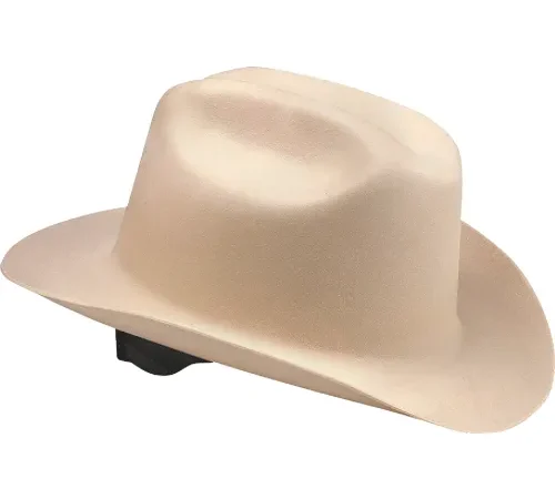 Jackson Safety Western Outlaw Safety Hard Hat, 4-Point Ratchet Suspension, HDPE, Tan