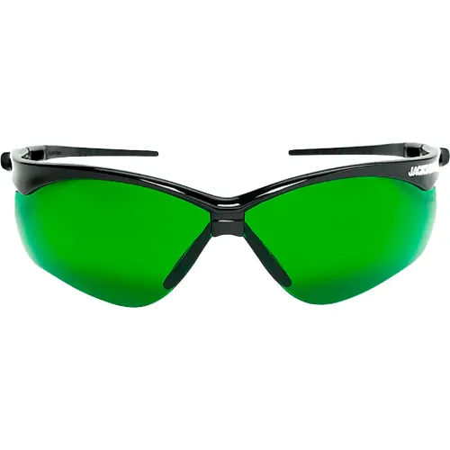 Jackson Safety SG Safety Glasses, Anti-Scratch, UV Protection Shade 3 IR Lens, Black Frame - Pkg Qty 12 - Image 2